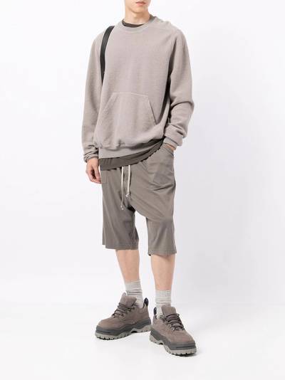 Rick Owens DRKSHDW drop-crotch track shorts outlook