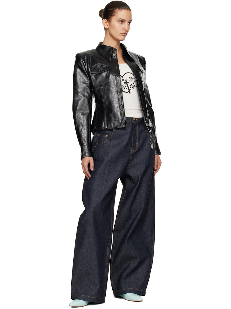 Navy Bad Girl Jeans 5