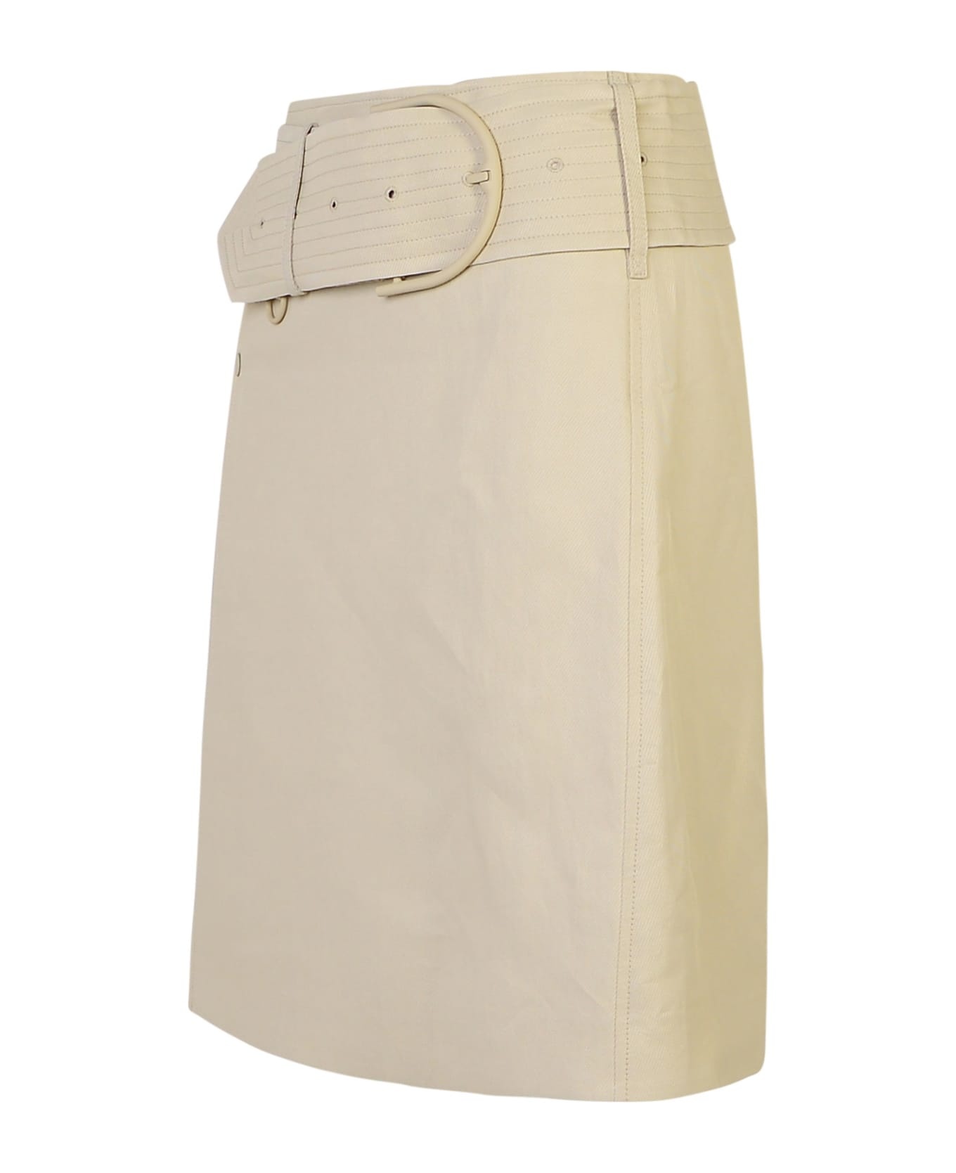 'burberry' 'midi' Beige Miniskirt - 2