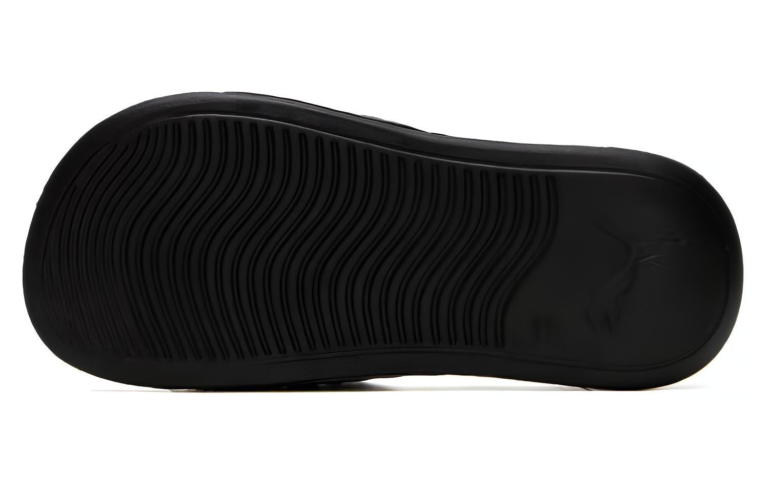 PUMA Popcat 20 Superlogo Slides 'Black White' 395420-01 - 6