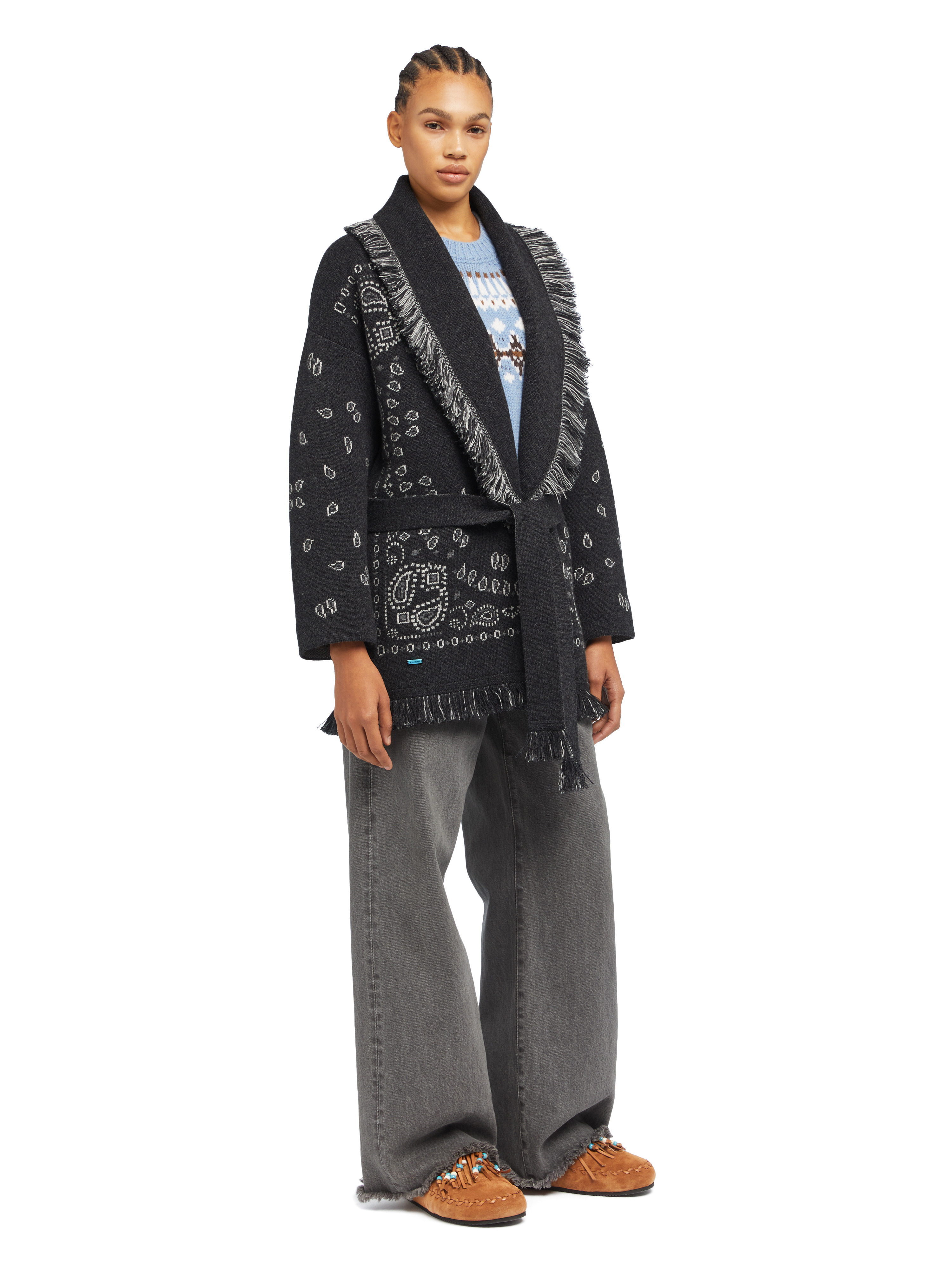 Bandana Jacquard Cardigan - 6
