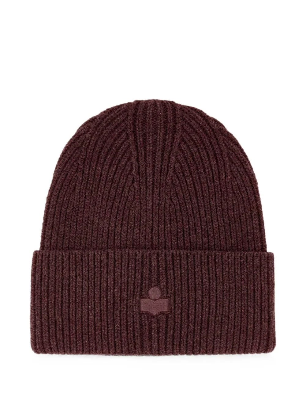 ribbed-knit logo-embroidered beanie hat - 1