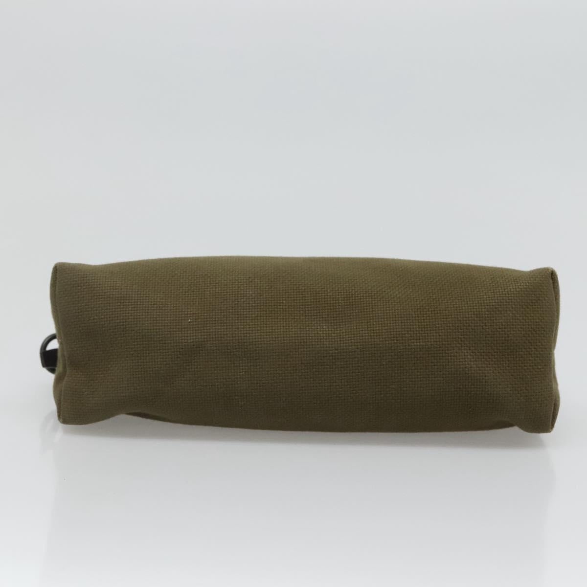 GUCCI Hand Bag Canvas Leather Khaki - 5