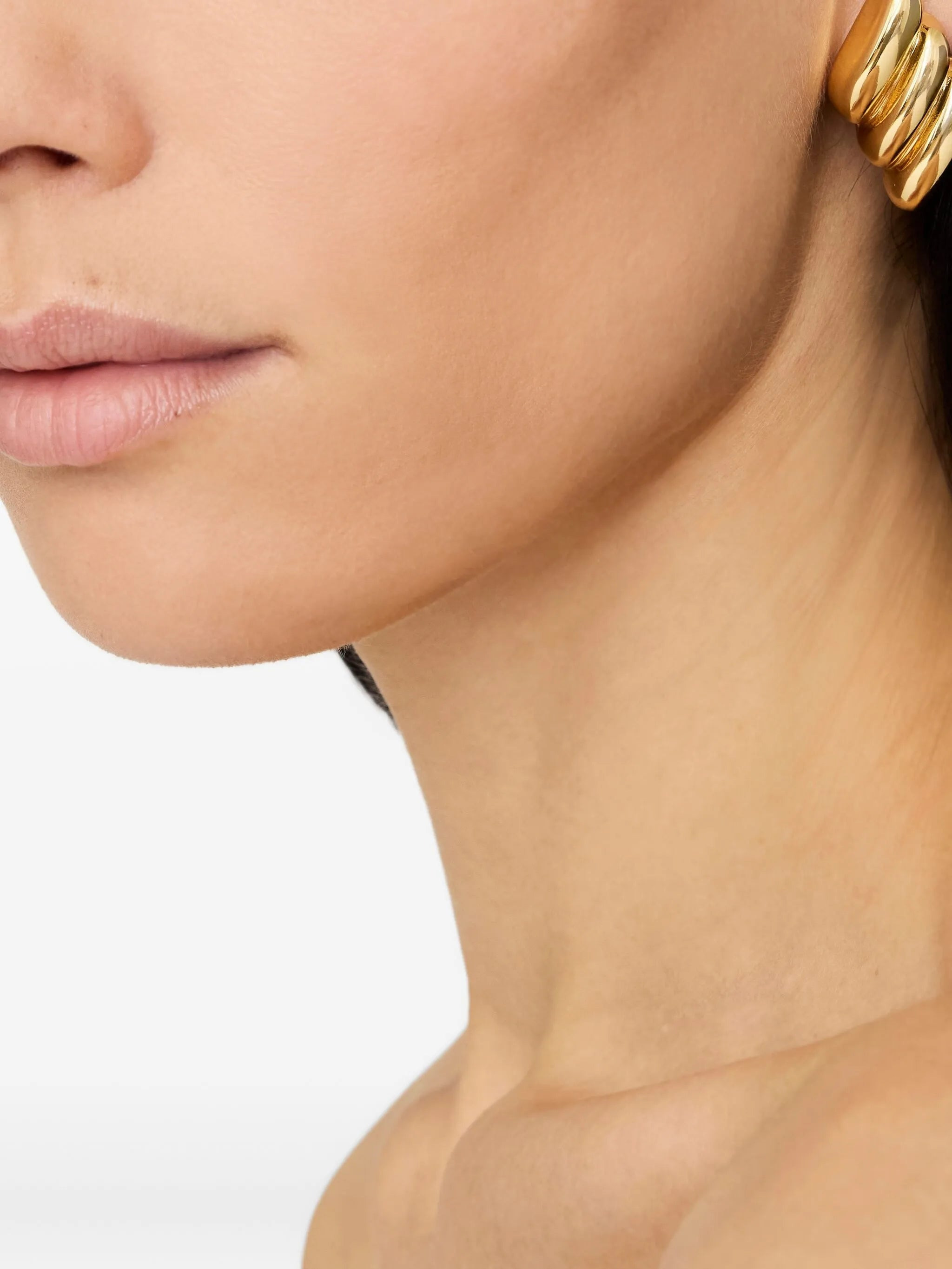 Anine Bing Diagonal Ribbed Earrings - 1