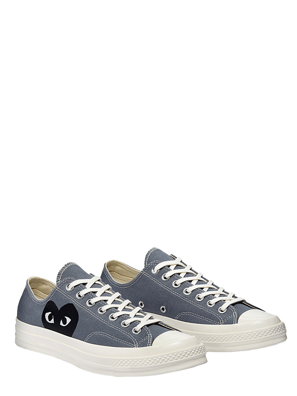 Converse Black Heart Grey Low Top - 2