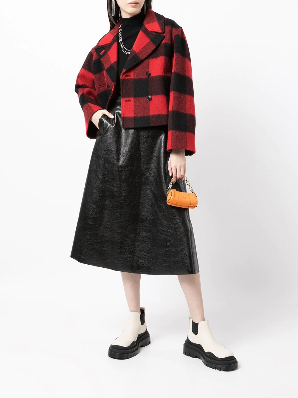 A-line midi skirt - 2