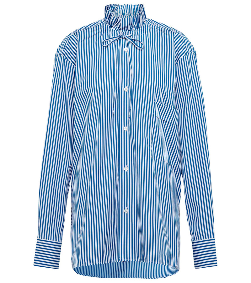 Striped cotton poplin shirt 1