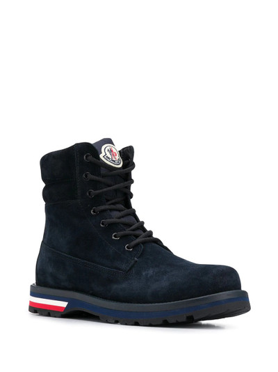 Moncler logo lace-up boots outlook