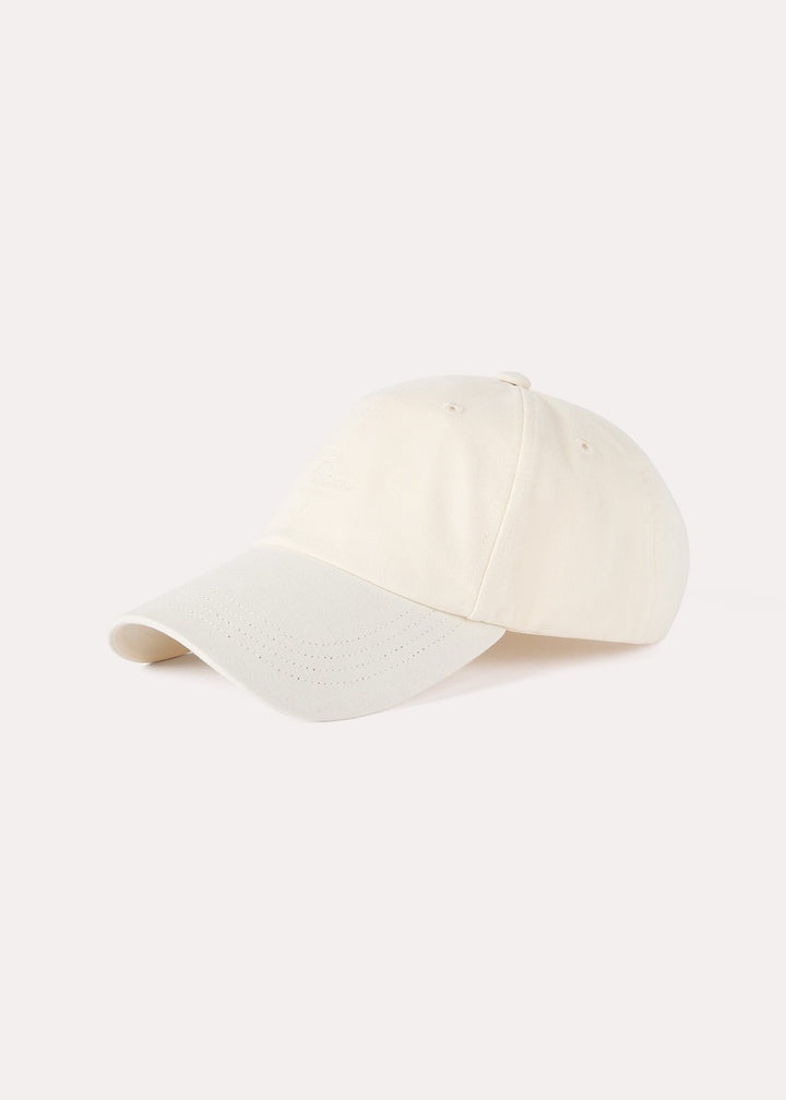 Embroidered soft cap vanilla - 1