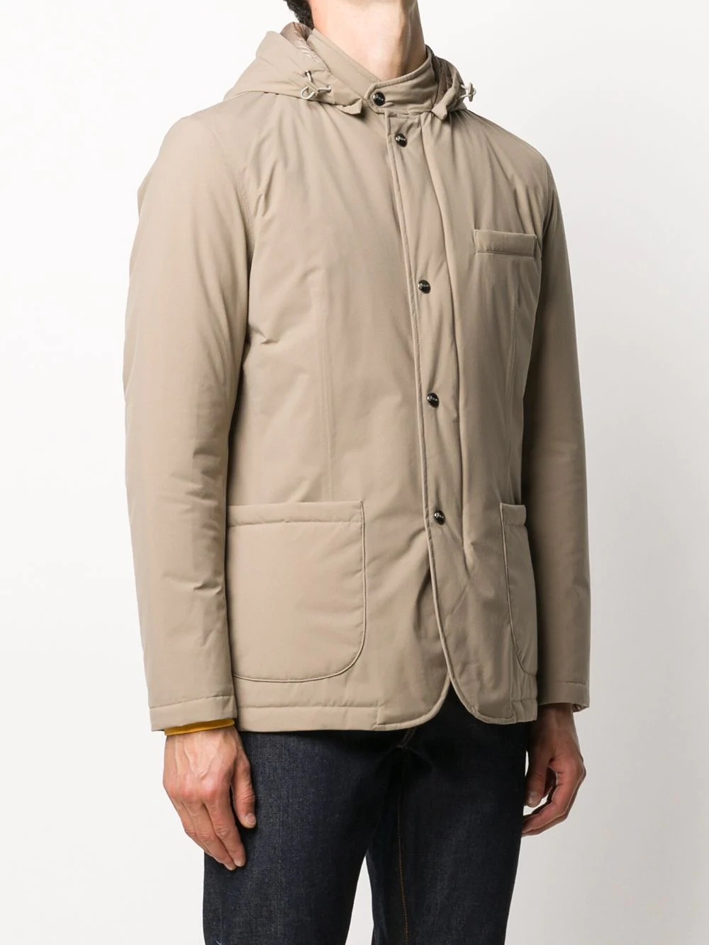 hooded shirt jacket - 3