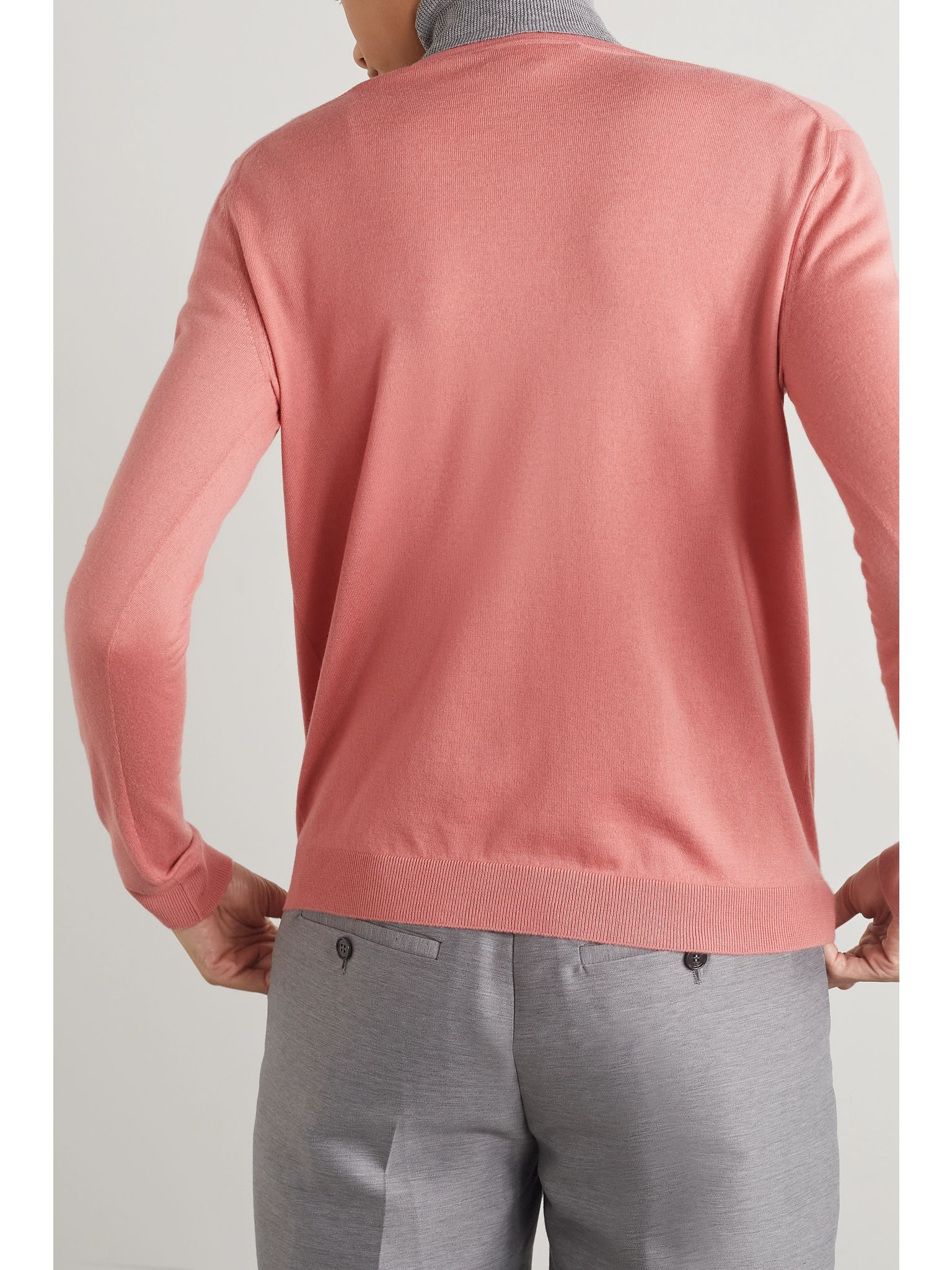 Piuma cashmere sweater Antique rose - 4
