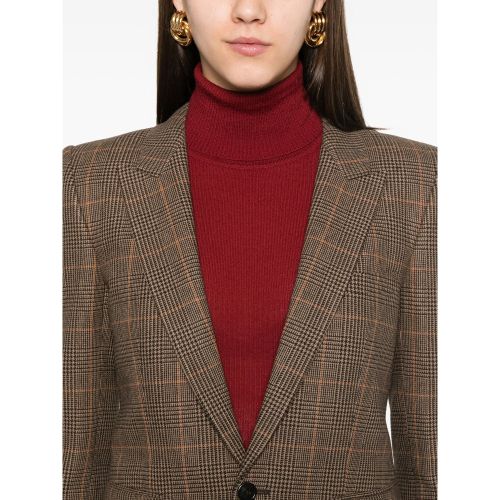 Saint Laurent Brown Jackets - Blazers Women - 3
