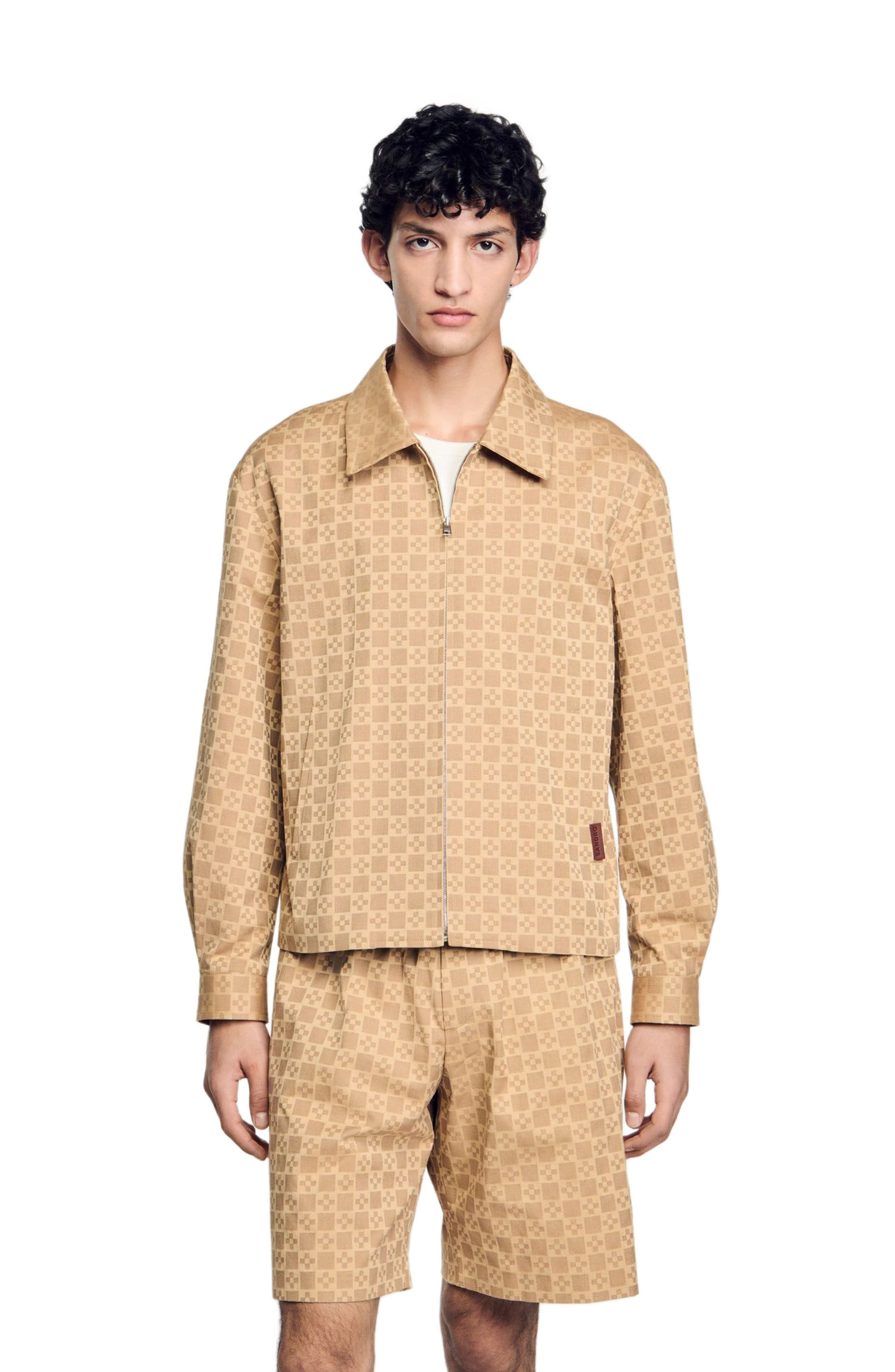 SANDRO Square Cross zip-up jacket at Nordstrom - 1