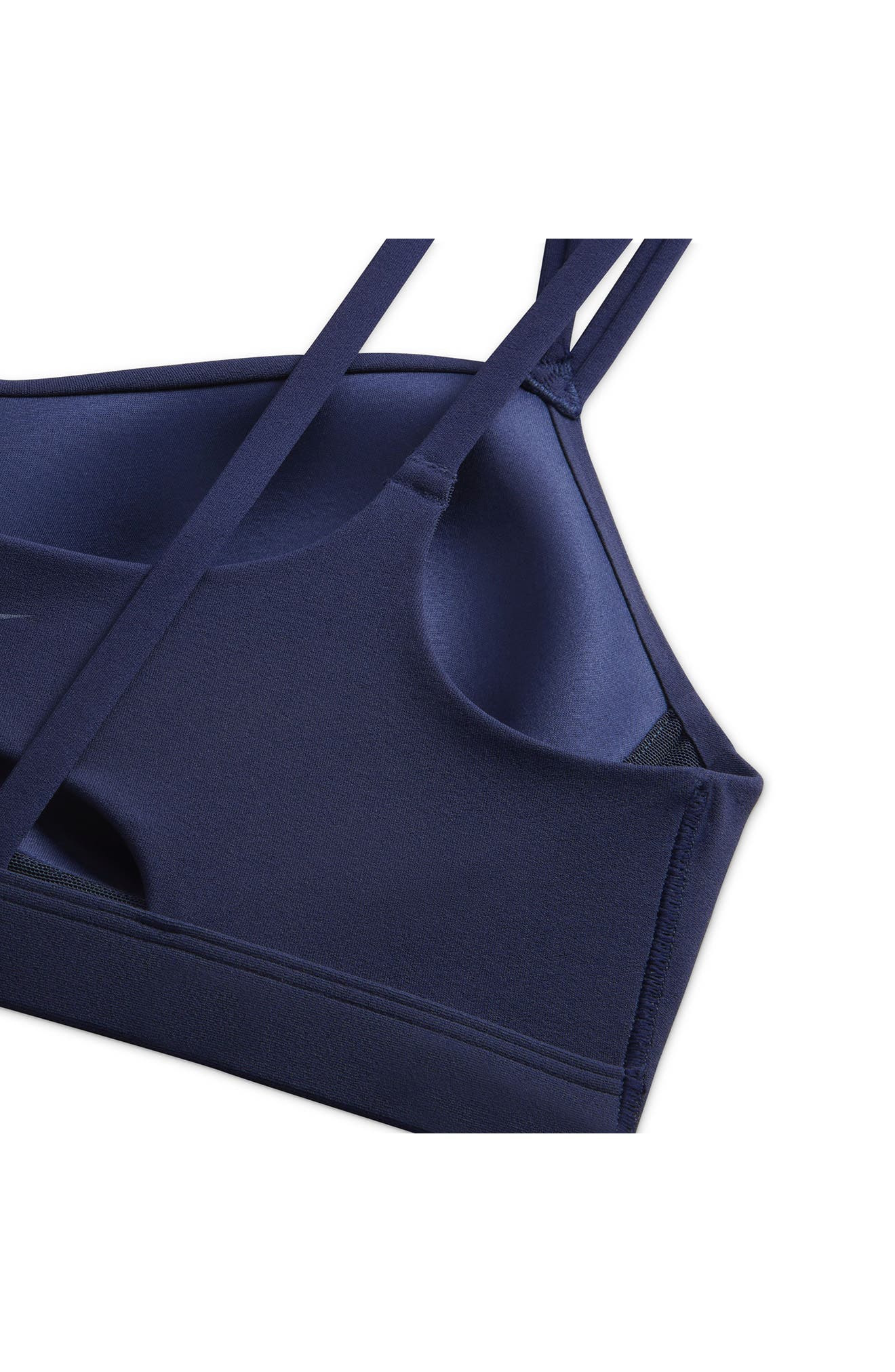 Nike Zenvy Strappy Light-Support Padded Sports Bra in 410 Midnight Navy/white at Nordstrom - 6