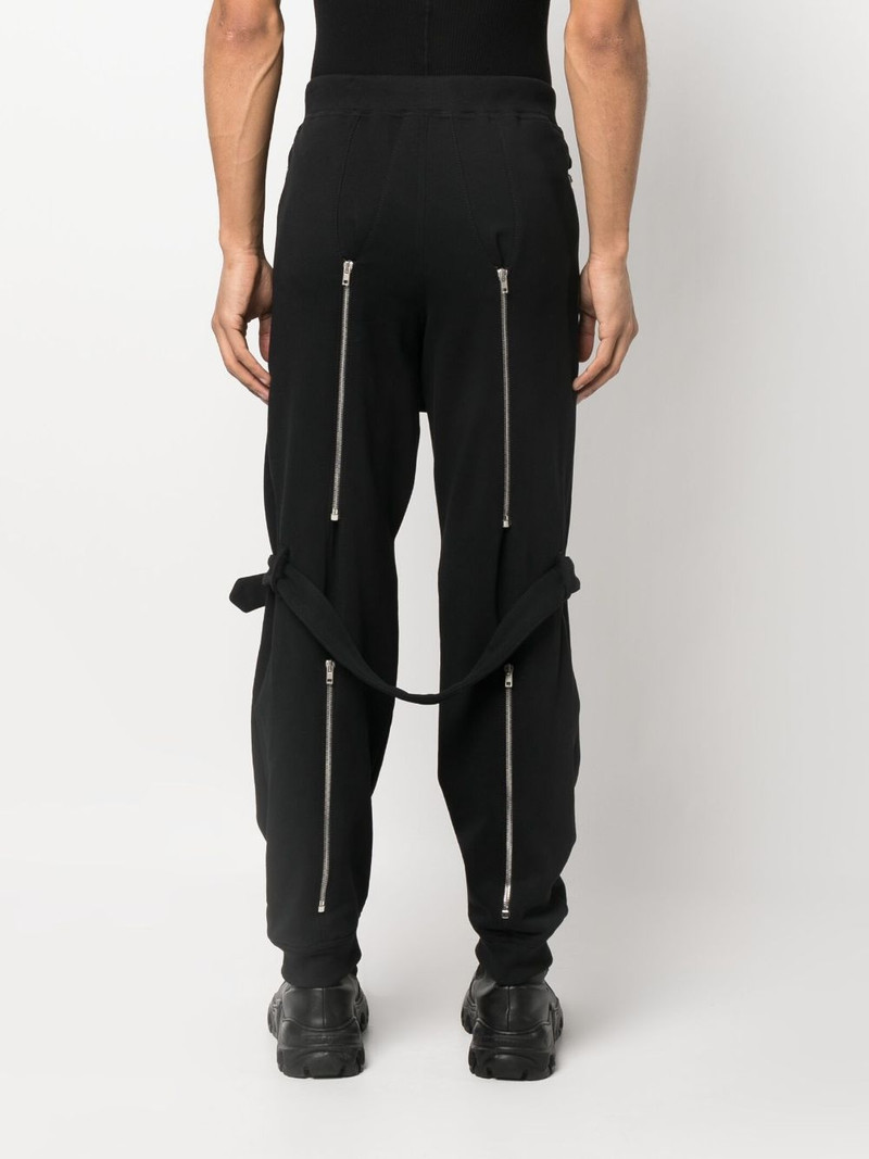 buckled layered straight trousers 4