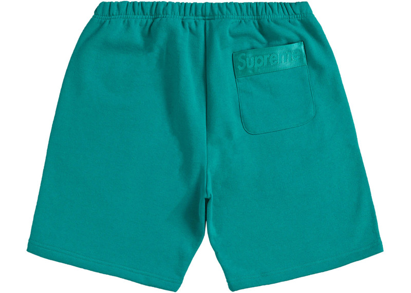 Supreme Supreme Tonal Webbing Sweatshort Dark Aqua outlook