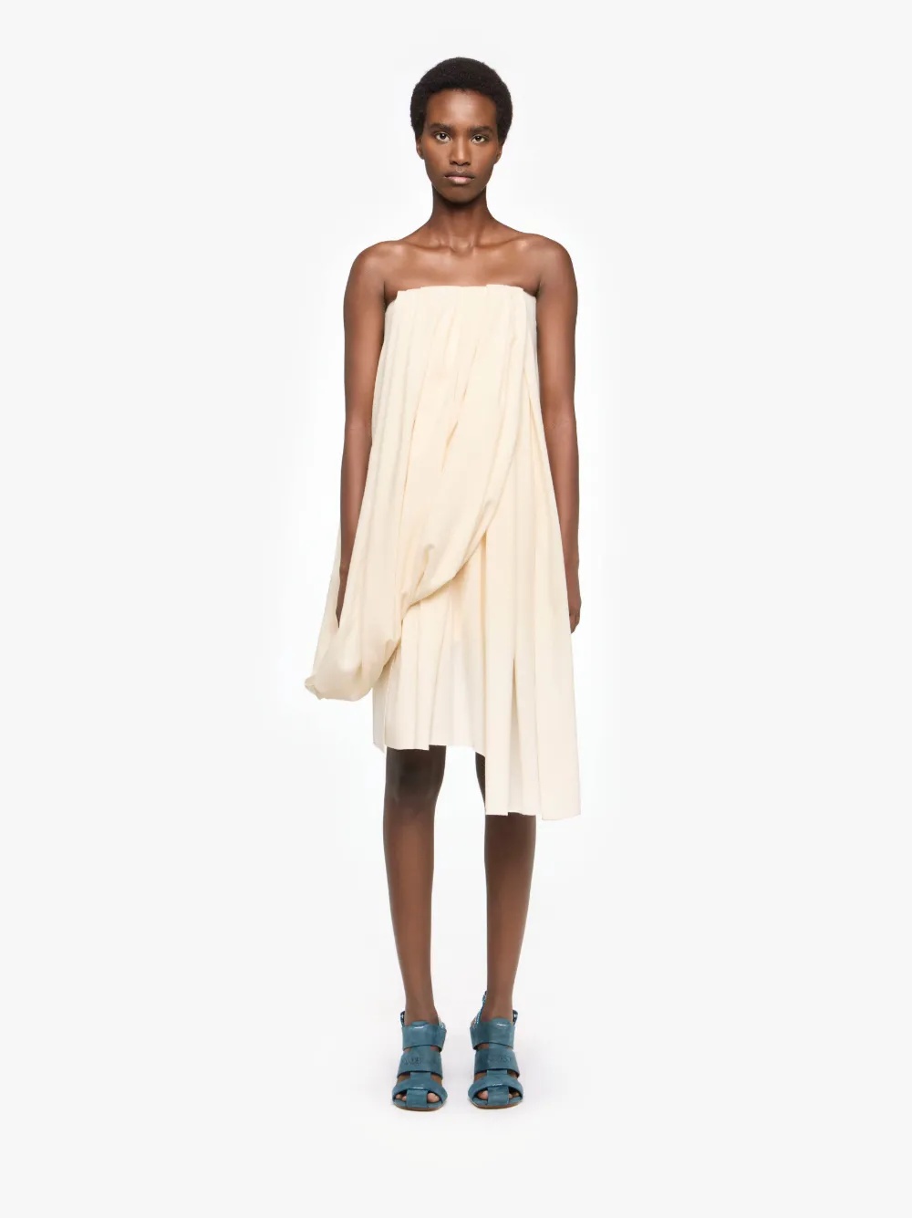 DRAPED BUSTIER DRESS - 2