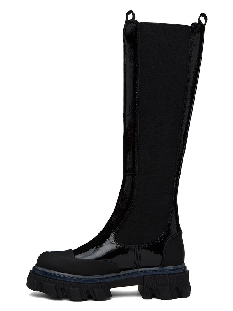 GANNI Black Cleated Boots outlook