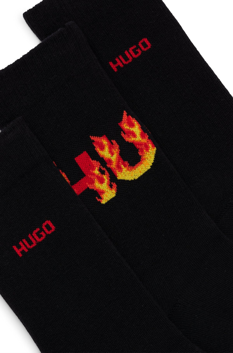 HUGO THREE-PACK OF SHORT-LENGTH SOCKS WITH LOGO DETAILS outlook