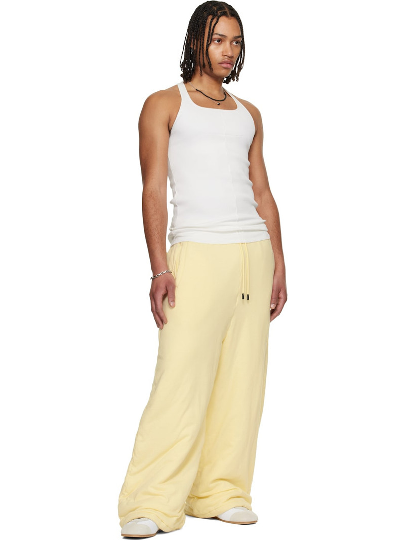 LU'U DAN Off-White Wadded Bontans Sweatpants outlook