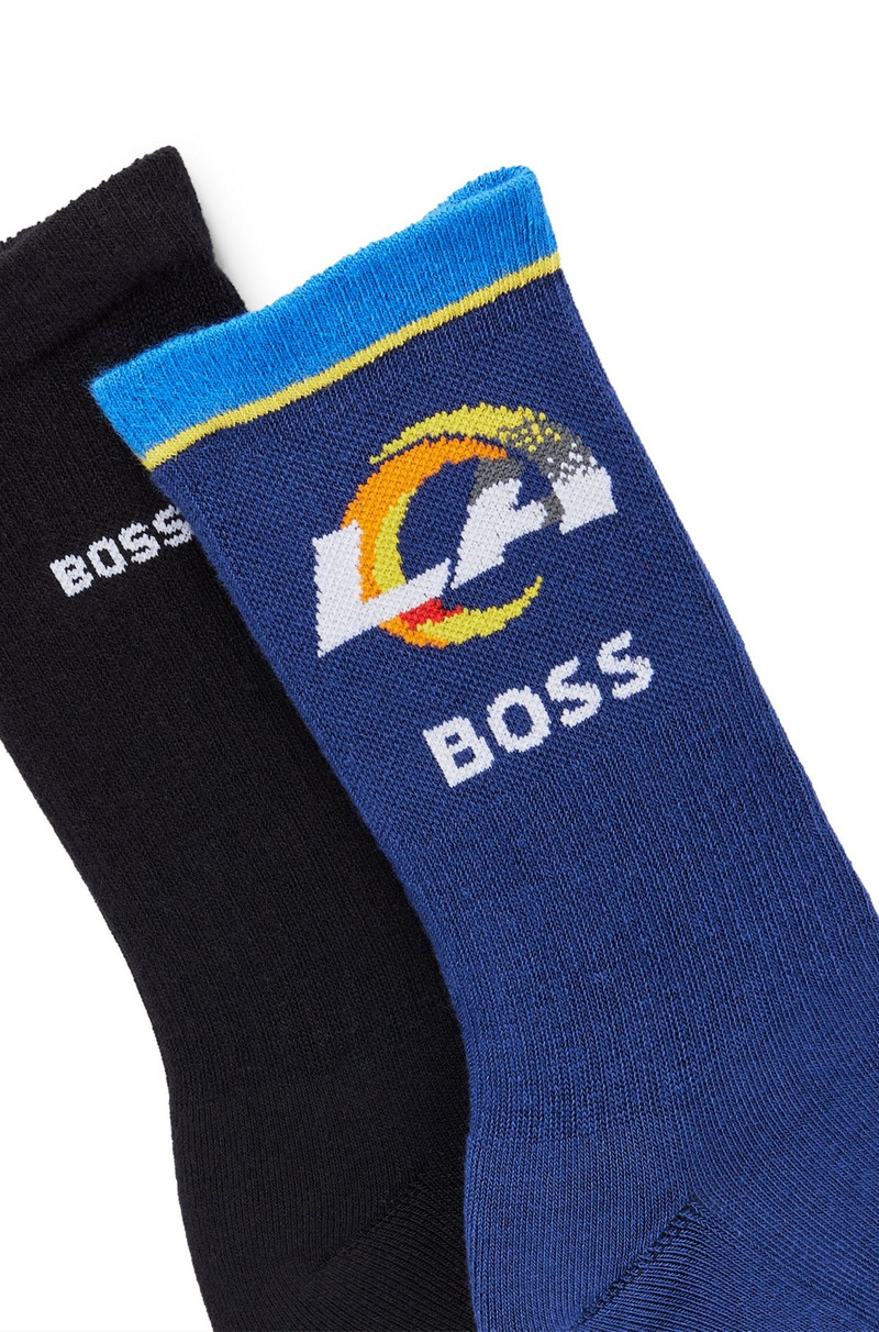 BOSS BOSS X NFL TWO-PACK OF COTTON SHORT SOCKS outlook