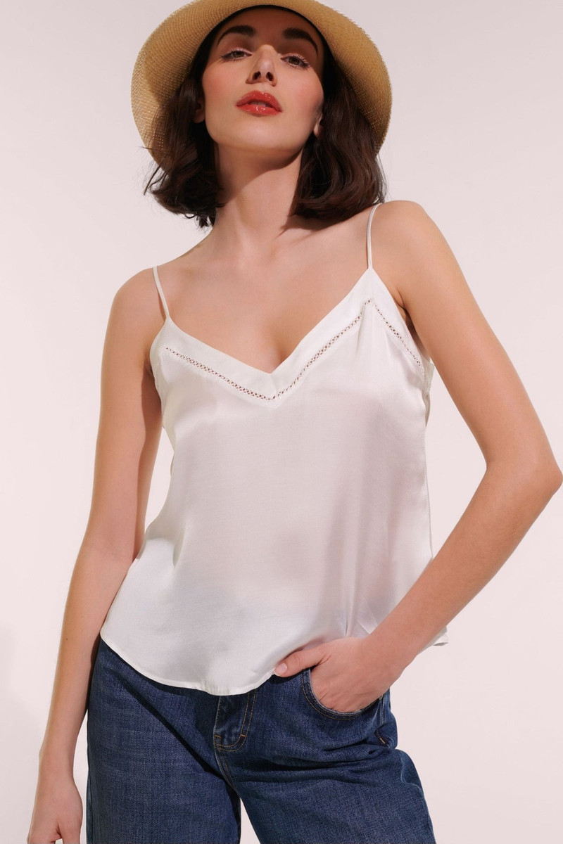 Singlet Laurie - Natural White 1