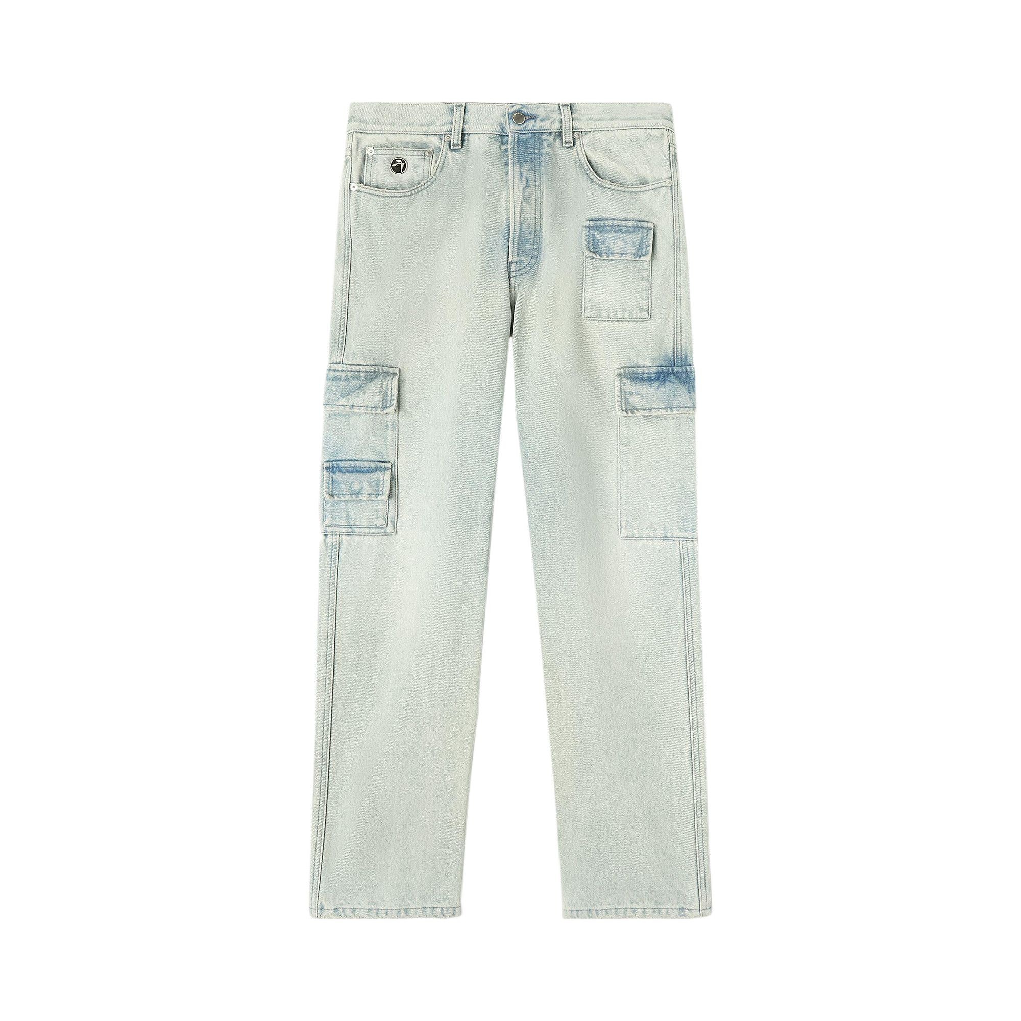 Ambush Slim Denim Cargo Pants 'Blue' - 1