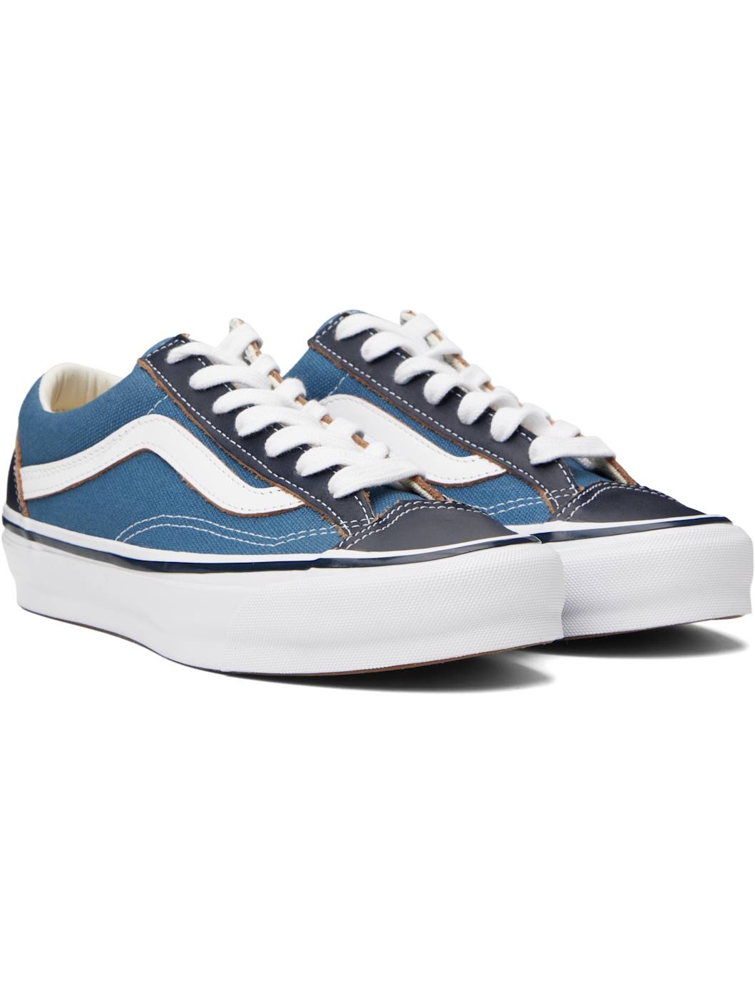 Blue & Brown OTW Old Skool 36 Vibram Sneakers - 4