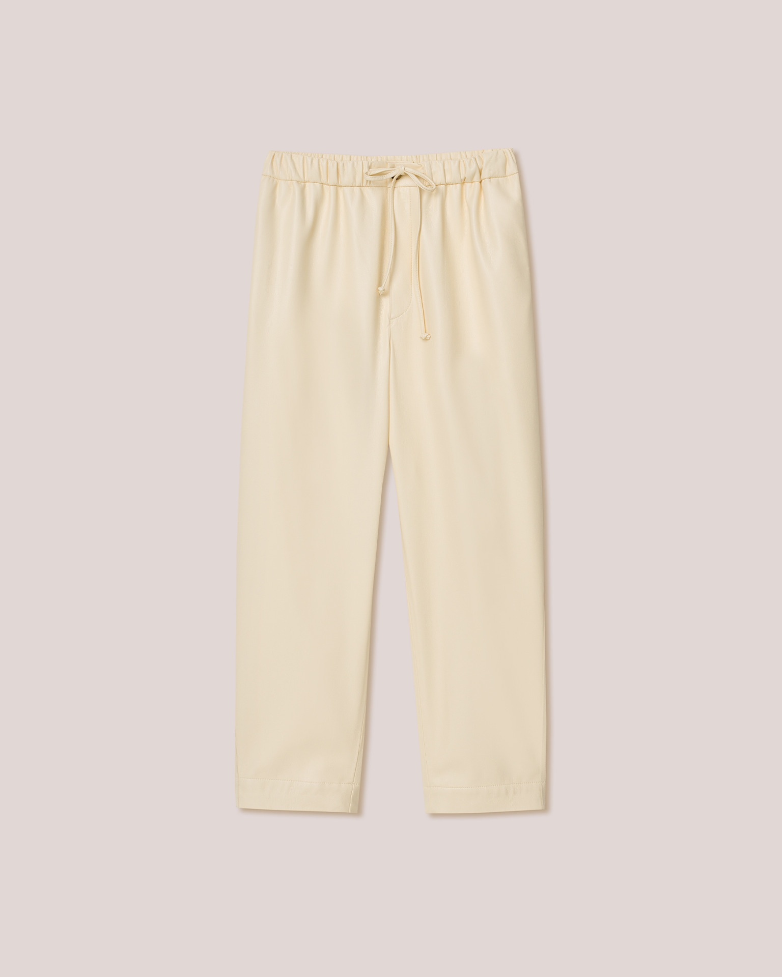 JAIN - Vegan leather relaxed pants - Vanilla - 1
