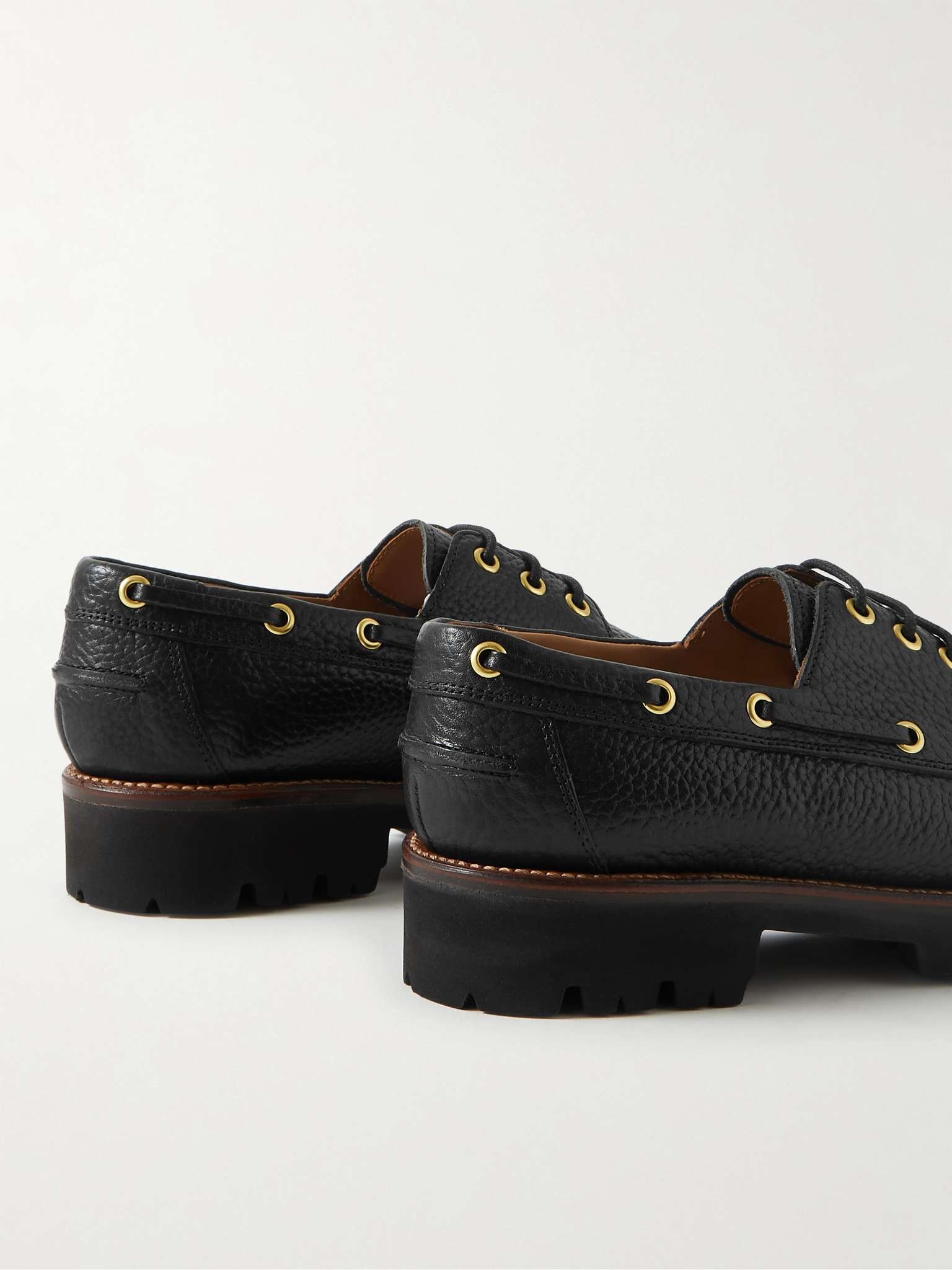 Dempsey Full-Grain Leather Boat Shoes - 5