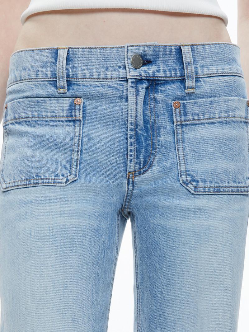 BRIAN PATCH POCKET WIDE LEG JEAN 5