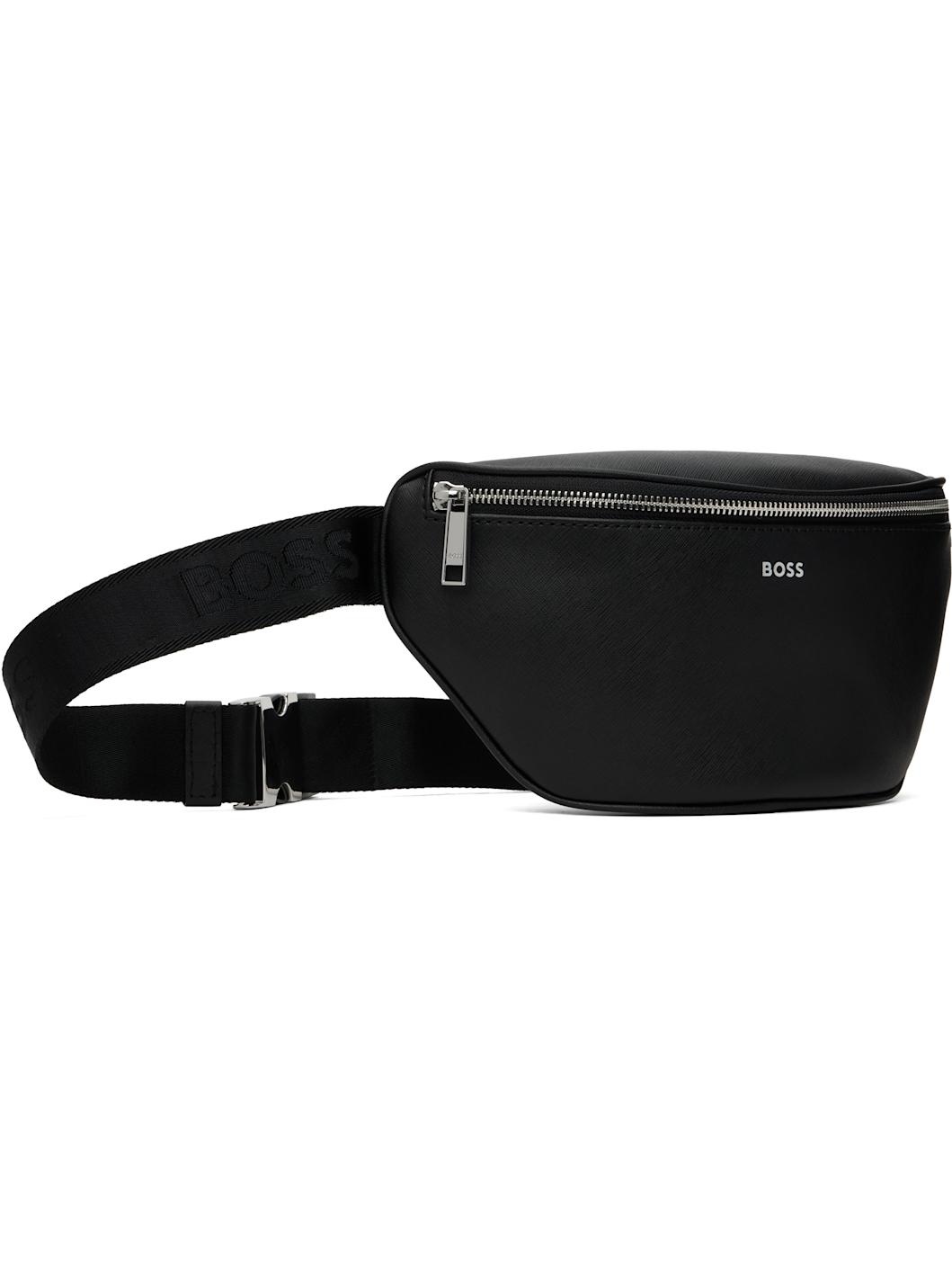 Black Saffiano Leather Belt Bag - 2