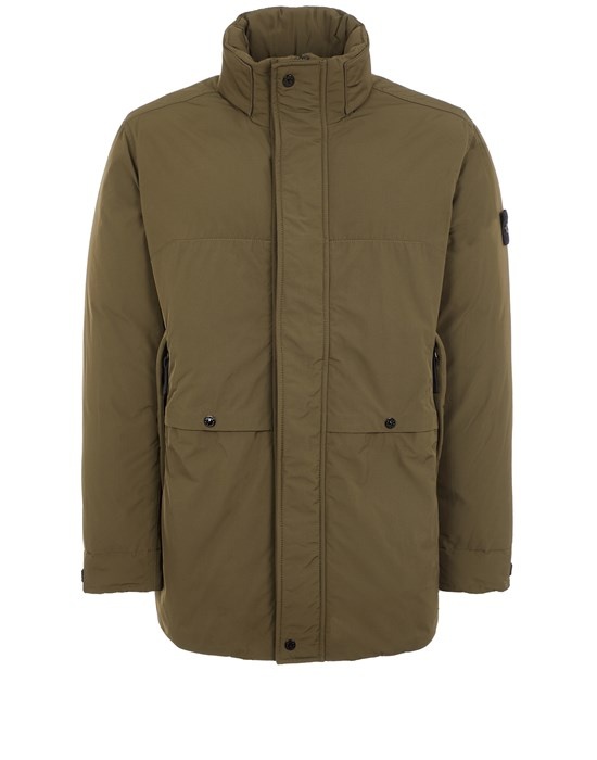 Stone Island 41726 MICRO TWILL DOWN OLIVE GREEN | REVERSIBLE