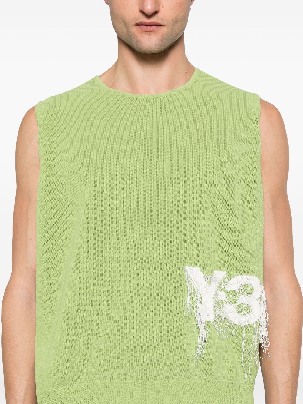 logo-jacquard vest - 5