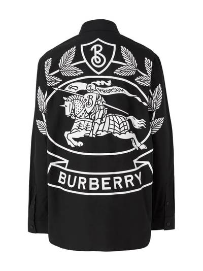 Burberry logo-print long-sleeve shirt outlook