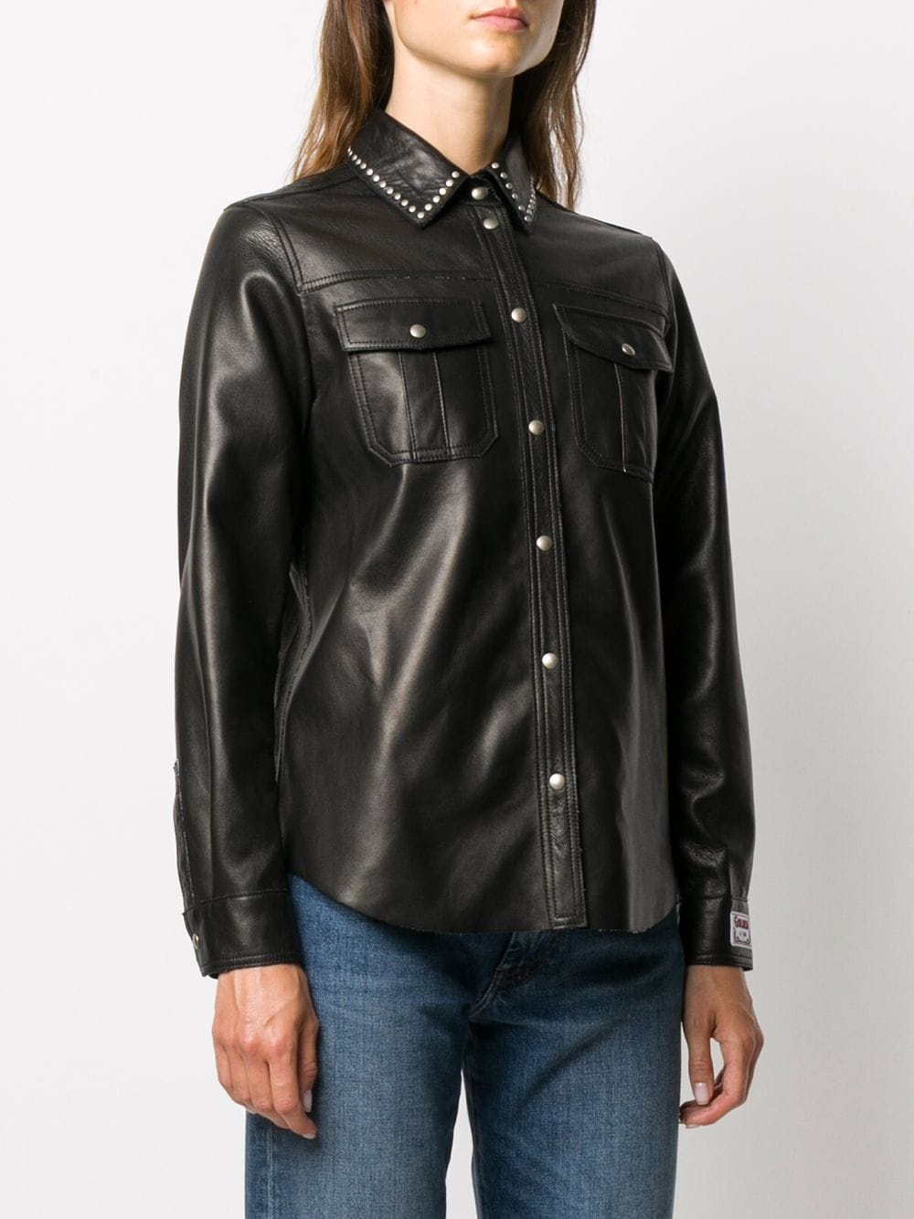 studded leather shirt - 3