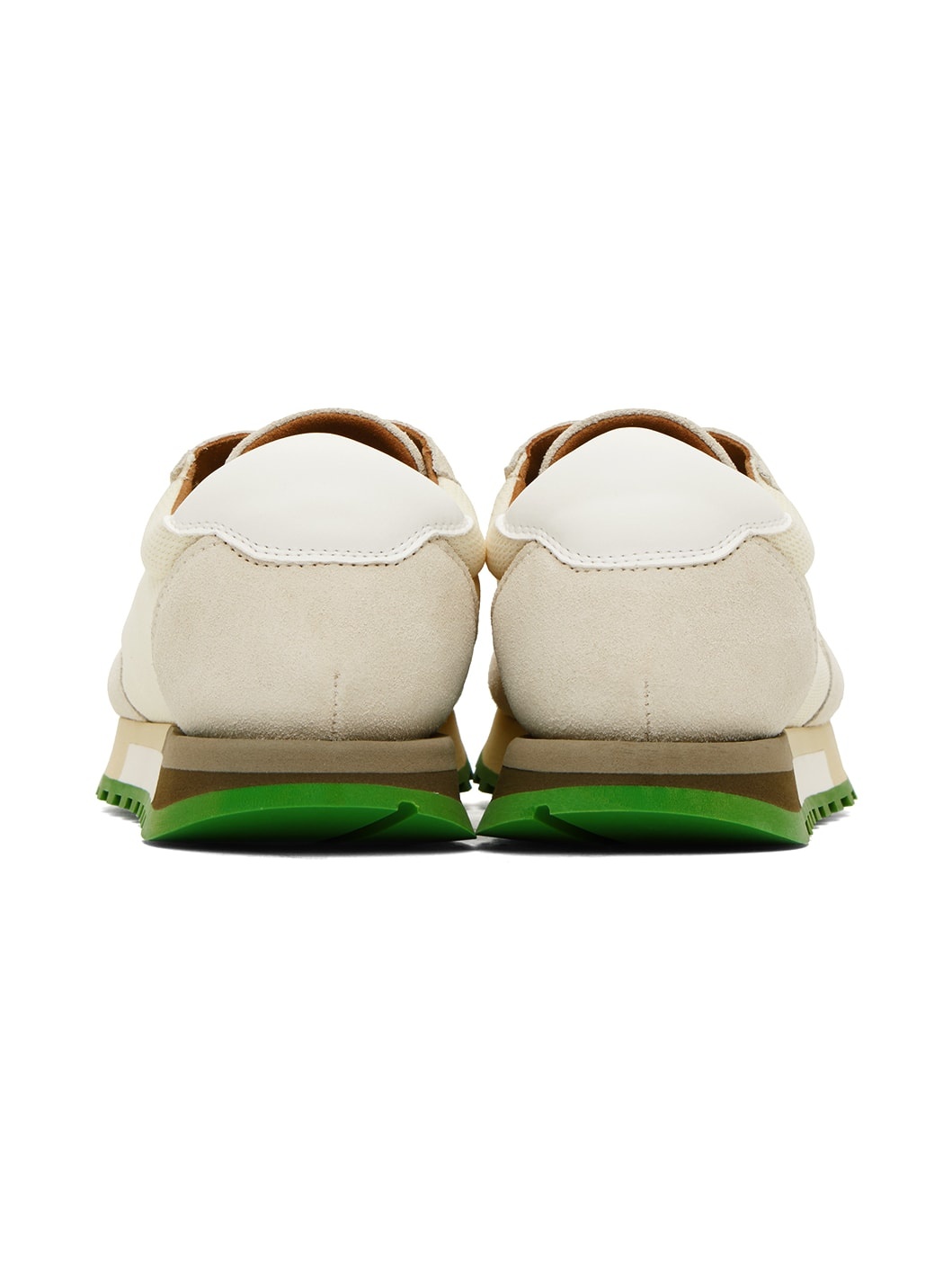 Beige & Green Owen Sneakers - 2