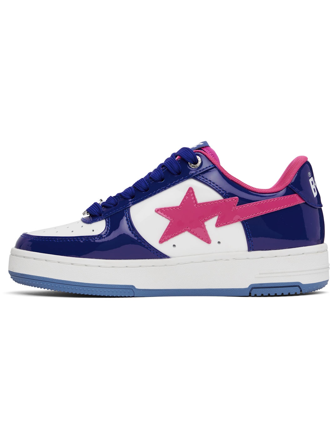 Navy & White BAPE STA #1 Sneakers - 3