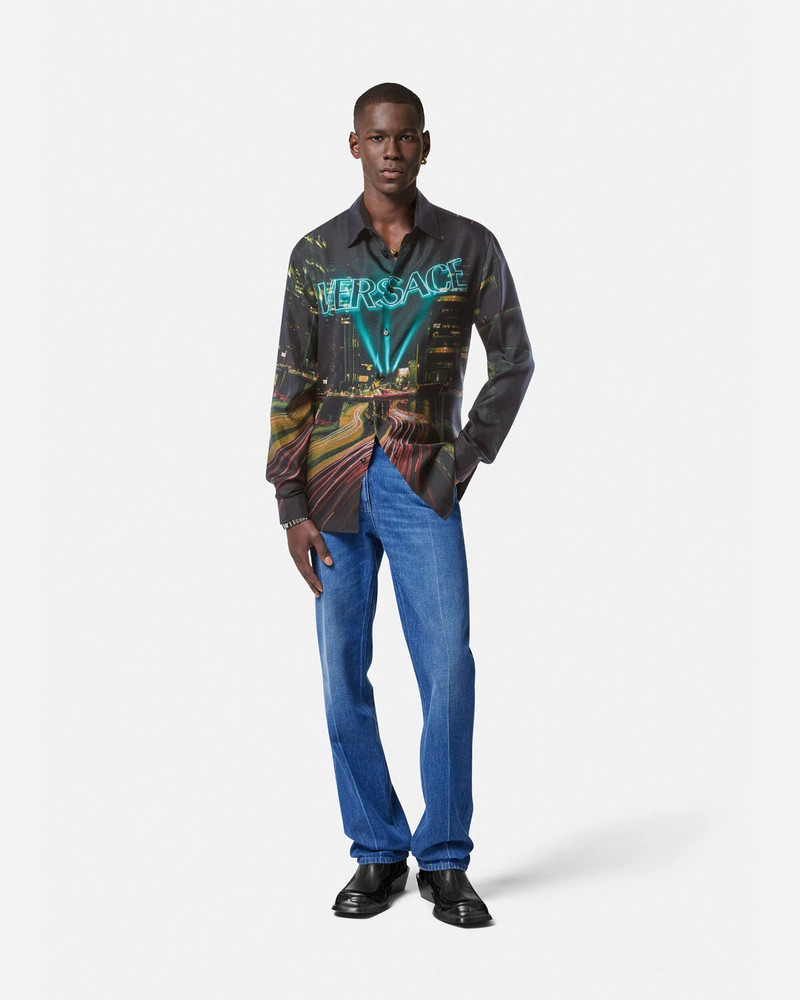 VERSACE Versace City Lights Silk Shirt outlook