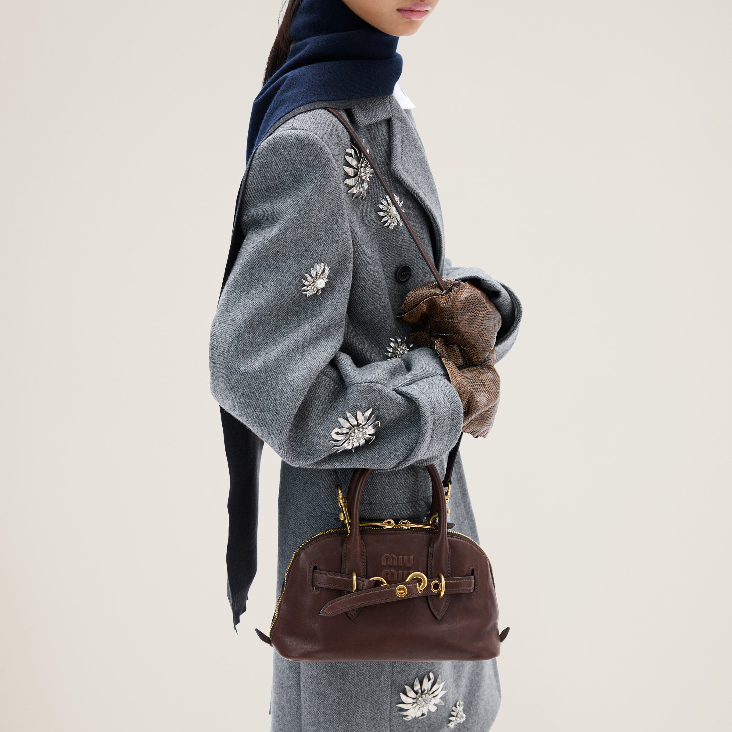 Aventure nappa leather top-handle bag - 8