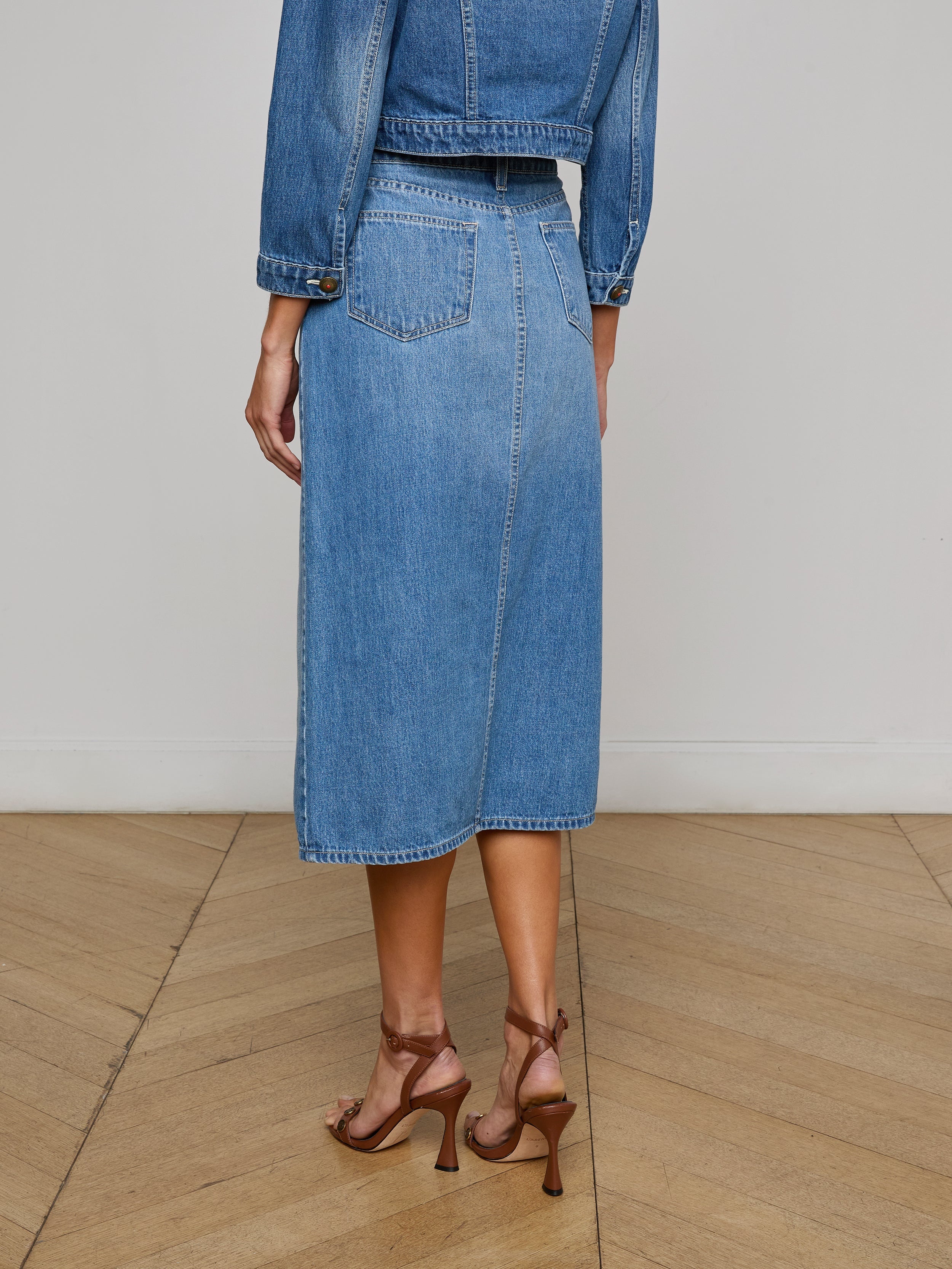 Kathleen Denim Midi Skirt - 5