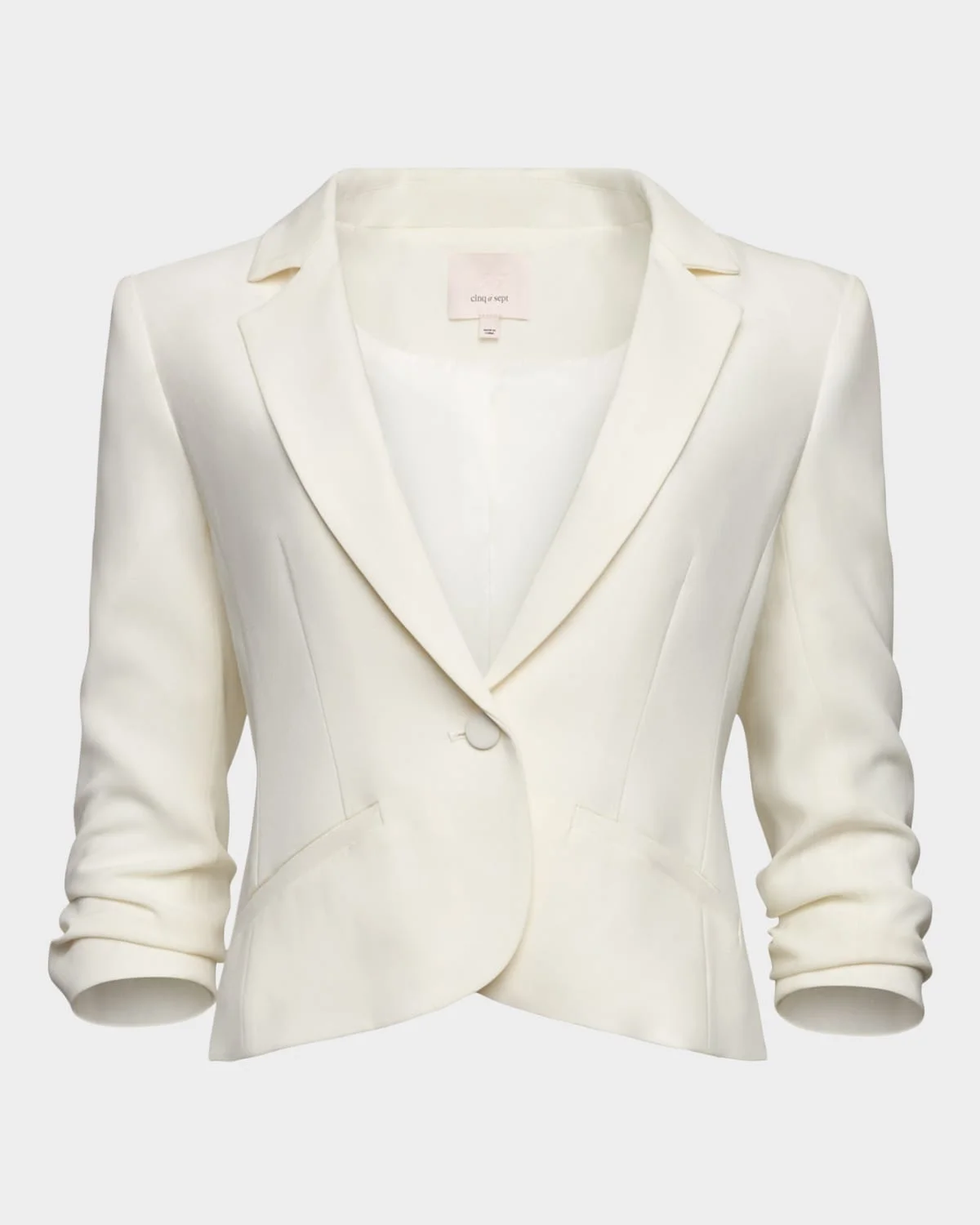 Khloe Petite Cropped 3/4-Sleeve Blazer - 1