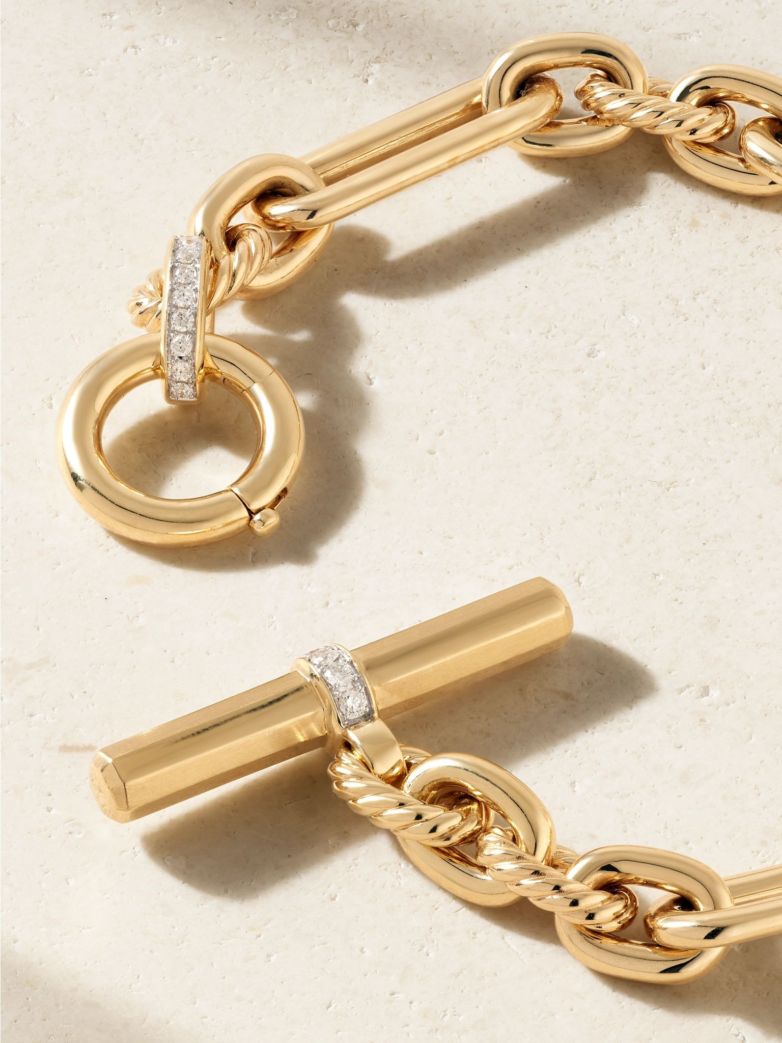 Lexington 18-karat gold diamond bracelet Gold - 3