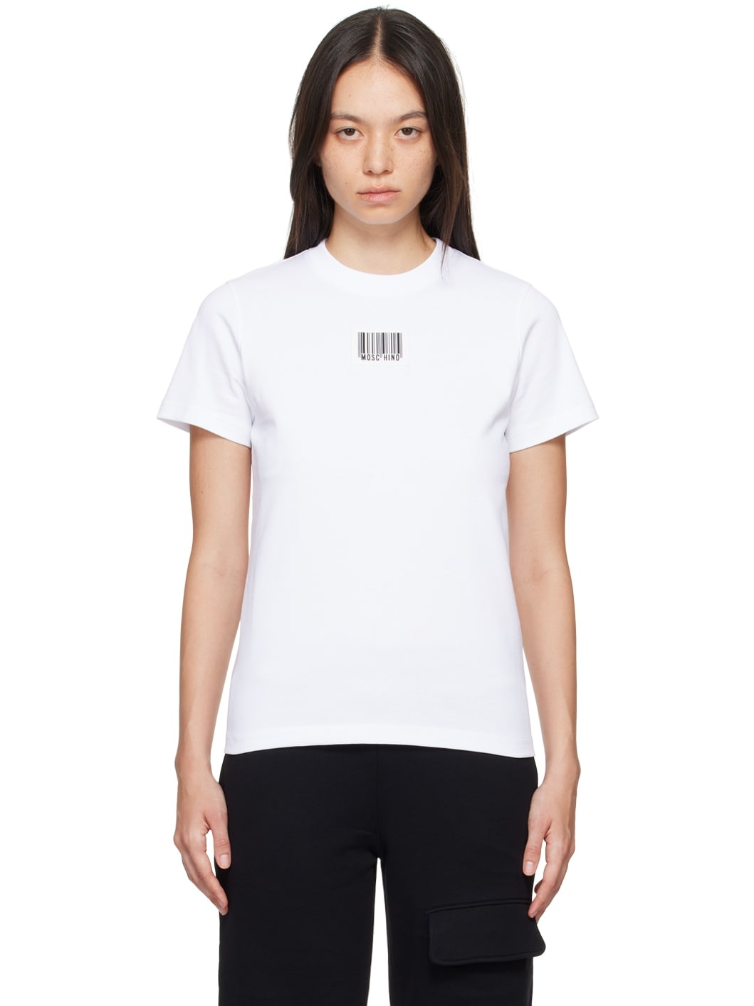 White Barcode T-Shirt - 1