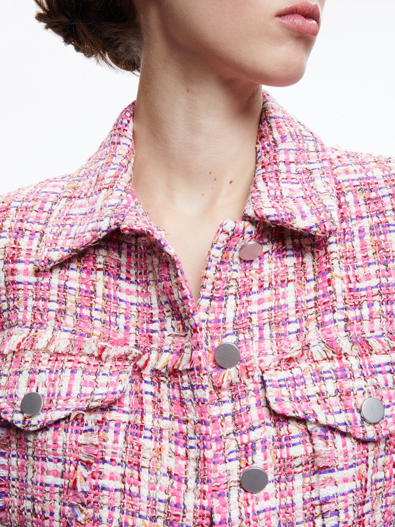 CHLOE TWEED CROPPED JACKET 5