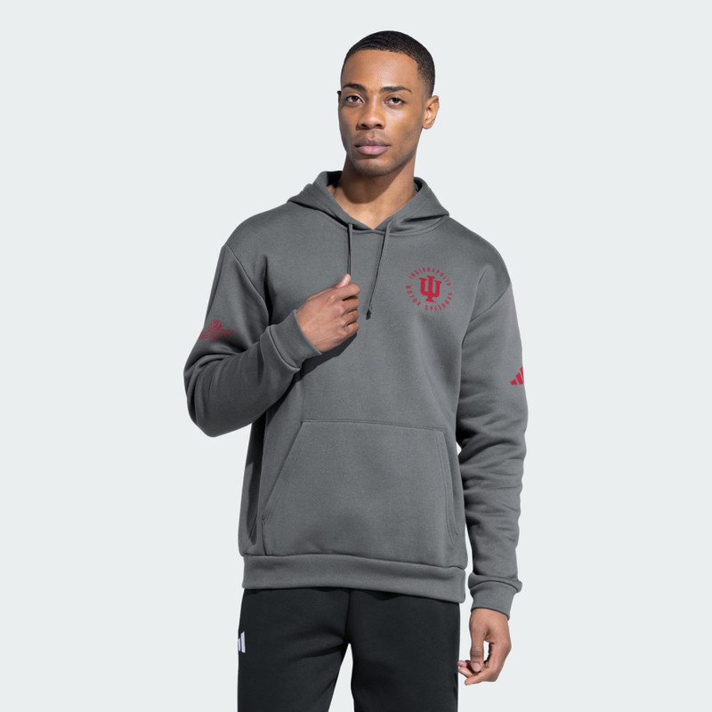 INDIANAPOLIS MOTOR SPEEDWAY x INDIANA HOOSIERS MENS FLEECE HOODED SWEAT 1