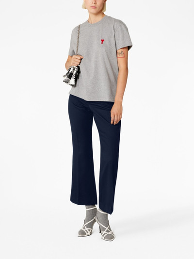 AMI Paris cropped flared trousers outlook