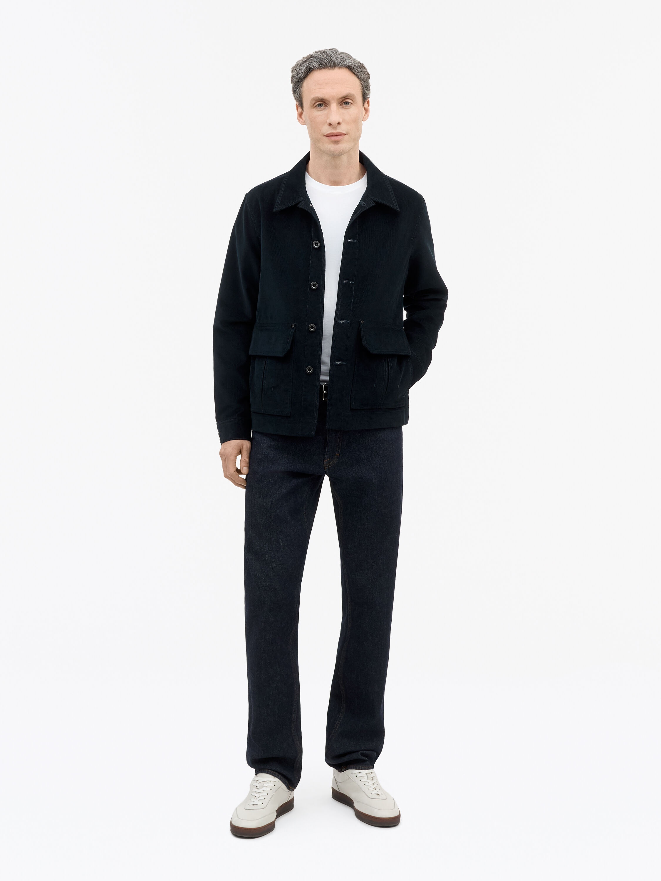 Slice Blue Corduroy Jacket - 1