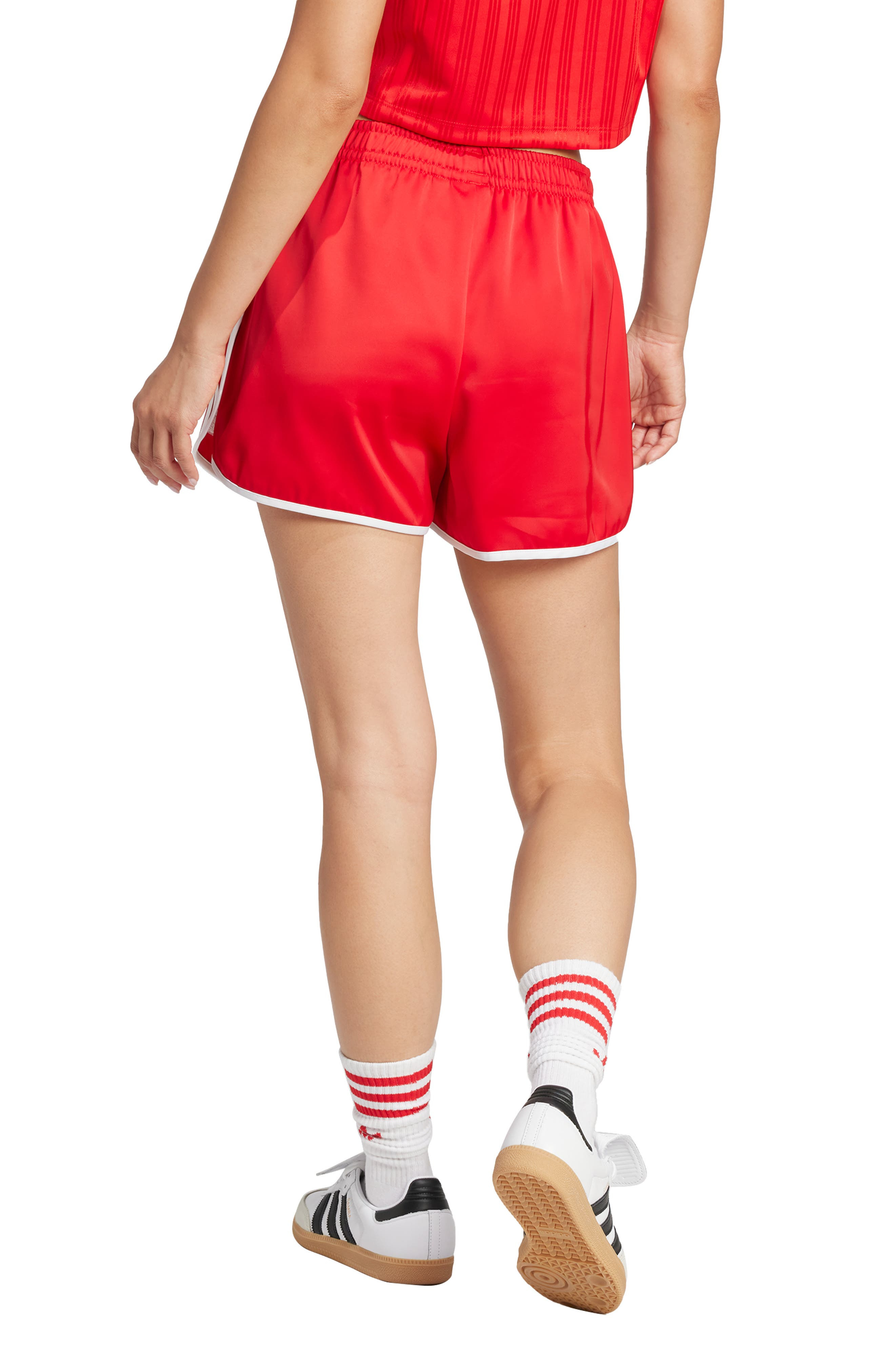 adidas Adicolor 3-Stripes Sprinter Shorts in Better Scarlet at Nordstrom - 2