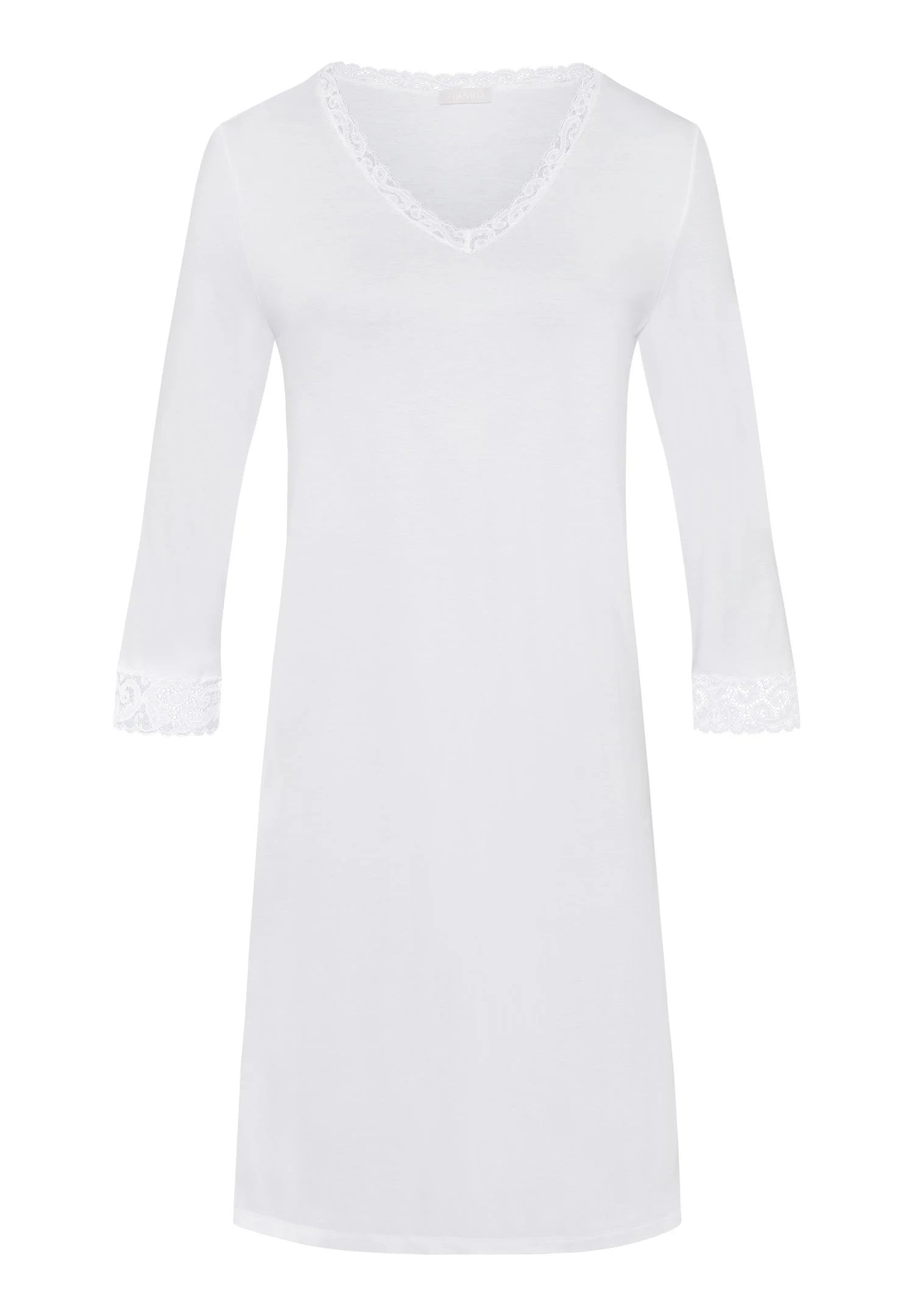 Moments Lace Trim Cotton Nightgown - 1